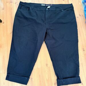 True Nation Relaxed Fit Men's Black Denim Jeans Plus Size 60/30 Big and Tall